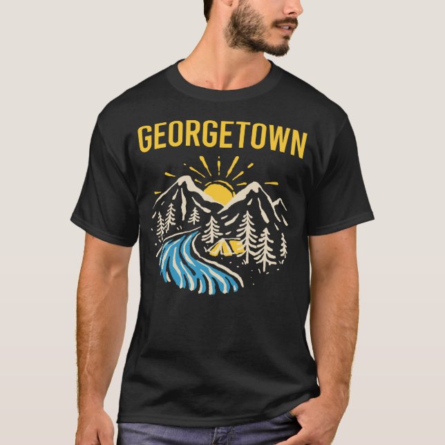 Camiseta Paisaje natural Georgetown (Anverso)