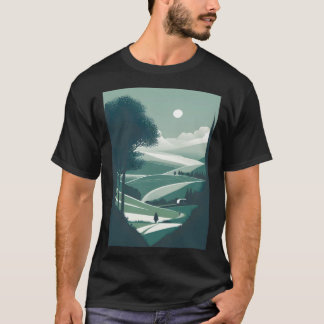 Camiseta Paisaje Natural Minimalista