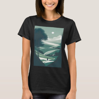Camiseta Paisaje Natural Minimalista