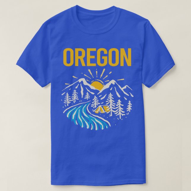 Camiseta Paisaje natural Oregon (Diseño del anverso)