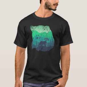 Camiseta Paisaje natural Selva animal Vida silvestre Grizzl