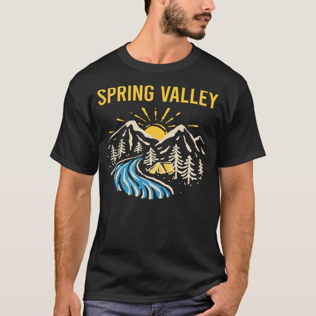 Camiseta Paisaje natural Valle de Primavera (Anverso)