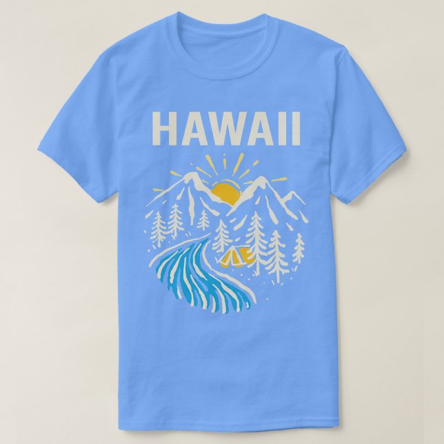 Camiseta Paisaje natural vintage Hawaii TShirt (Diseño del anverso)
