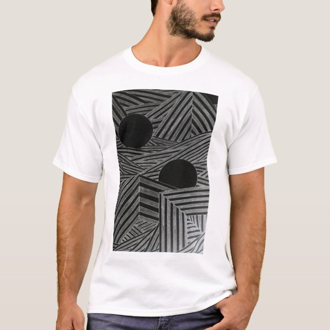 Camiseta Paisaje nocturno cósmico (Anverso)