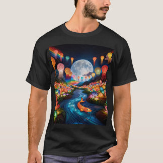Camiseta Paisaje nocturno de ensueño