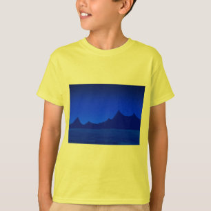 Camiseta paisaje nocturno - noche estrellada - diseño de Ma