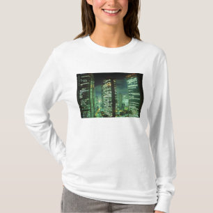 Camiseta Paisaje nocturno, Shinjuku, Tokio, Japón