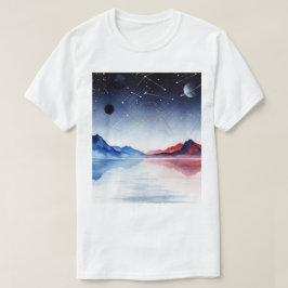 Camiseta Paisaje nocturno surrealista
