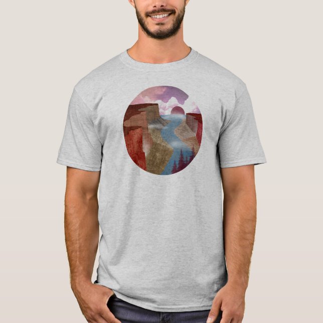 Camiseta Paisaje oceánico de Canyon (Anverso)