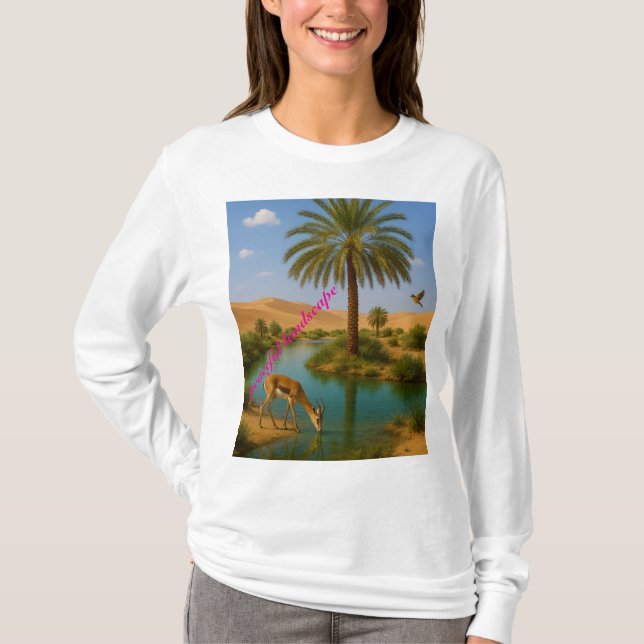 Camiseta paisaje pacífico (Anverso)