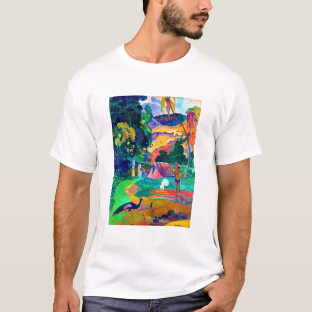 Camiseta Paisaje polinesio de Paul Gauguin (Anverso)