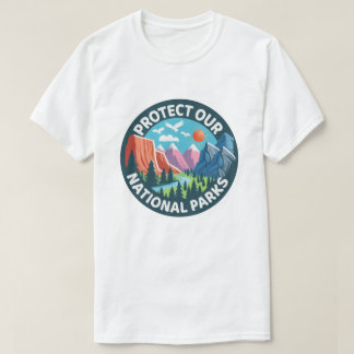 Camiseta Paisaje Protege nuestros parques nacionales