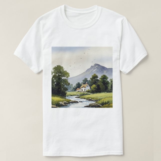 Camiseta Paisaje rural (Diseño del anverso)