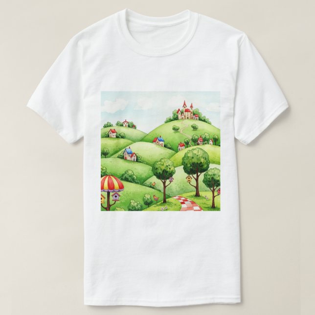Camiseta Paisaje rural (Diseño del anverso)