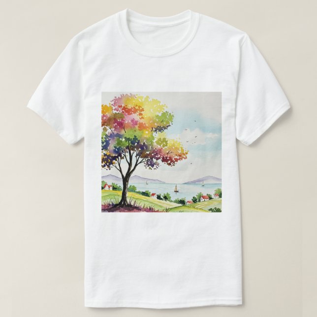 Camiseta Paisaje rural (Diseño del anverso)