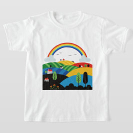 Camiseta Paisaje rural colorido