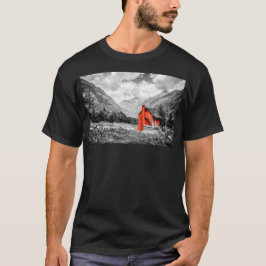 Camiseta Paisaje rural Fotografía en blanco y negro