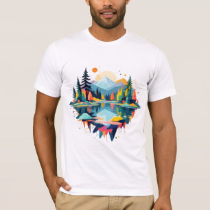 Camiseta Paisaje Sereno Tranquilo Naturaleza Tranquila Arte