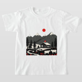 Camiseta paisaje suizo