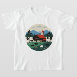 Camiseta paisaje suizo