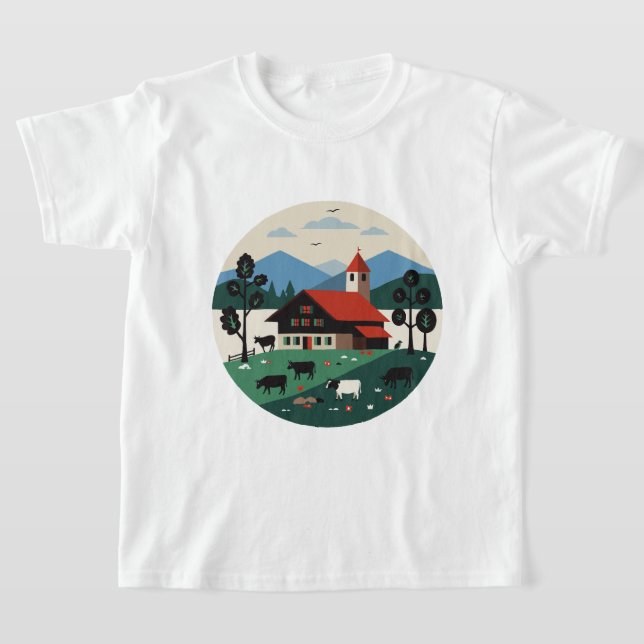 Camiseta paisaje suizo (Distribución)