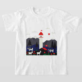 Camiseta paisaje suizo