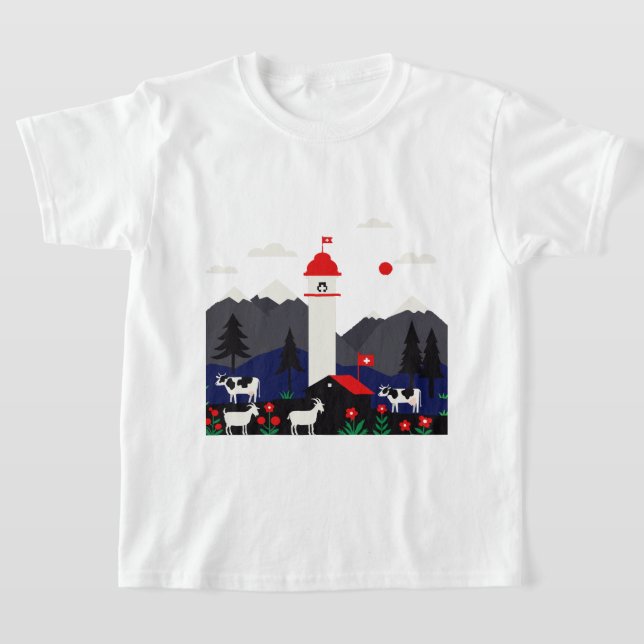Camiseta paisaje suizo (Distribución)