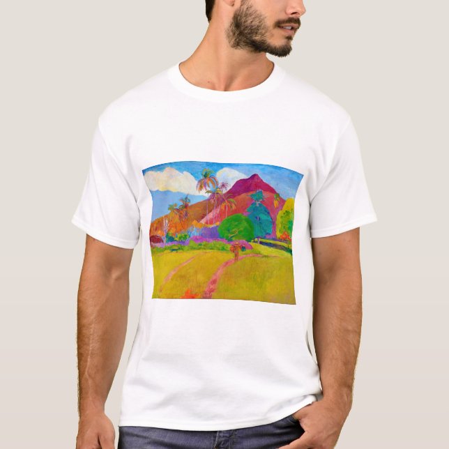 Camiseta Paisaje tahitiano, Gauguin (Anverso)