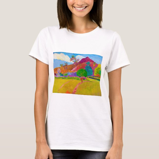 Camiseta Paisaje tahitiano, Gauguin (Anverso)