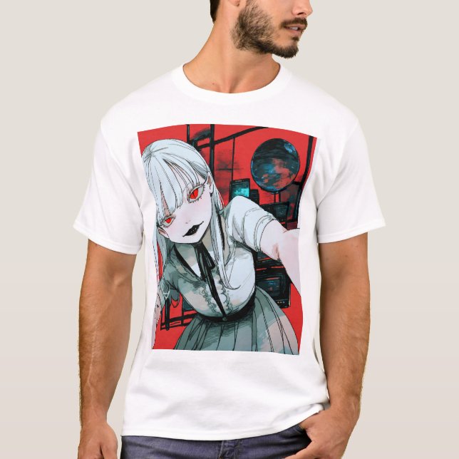 Camiseta Paisaje televisivo retro (Anverso)