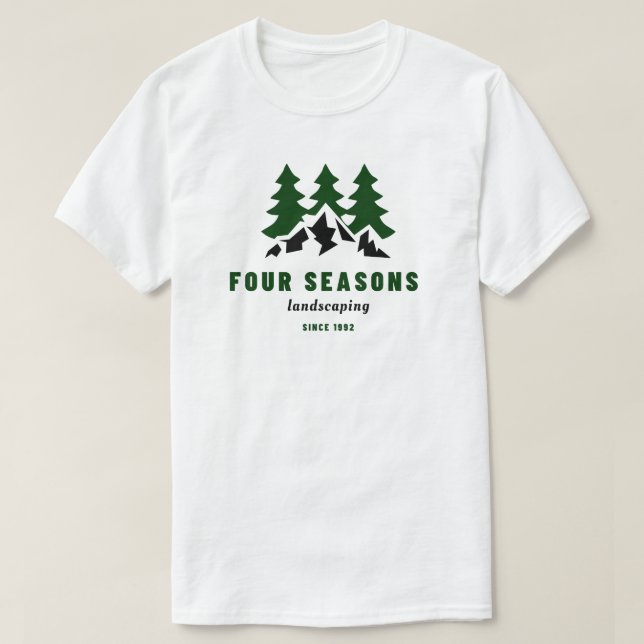 Camiseta Paisaje total de cuatro estaciones (Diseño del anverso)