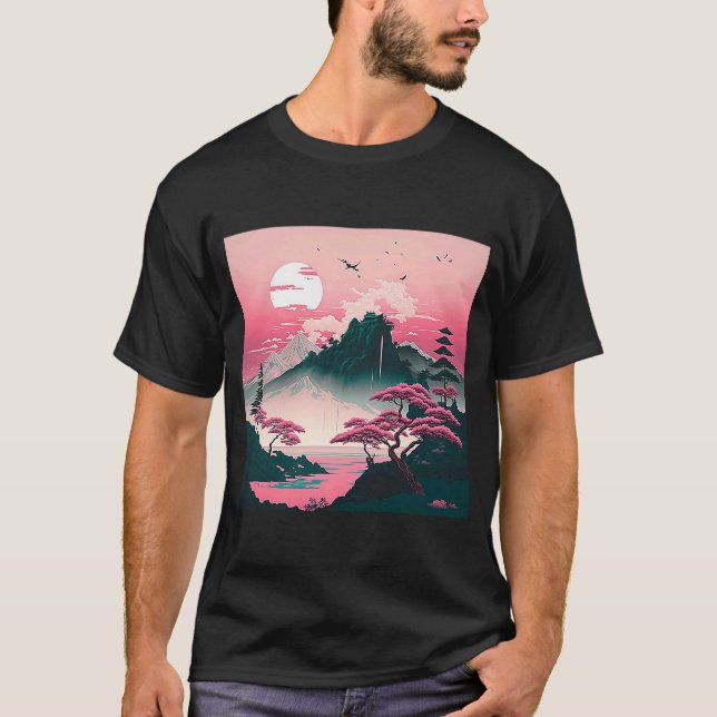 Camiseta Paisaje tradicional Japón 1 (Anverso)