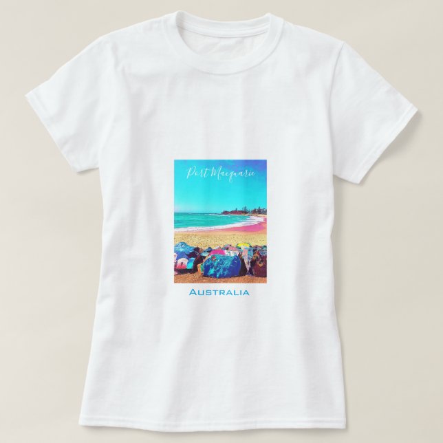 Camiseta Paisaje turístico Port Macquarie NSW Australia (Diseño del anverso)