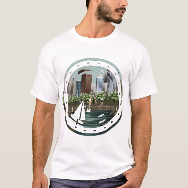 Camiseta Paisaje urbano (Anverso)