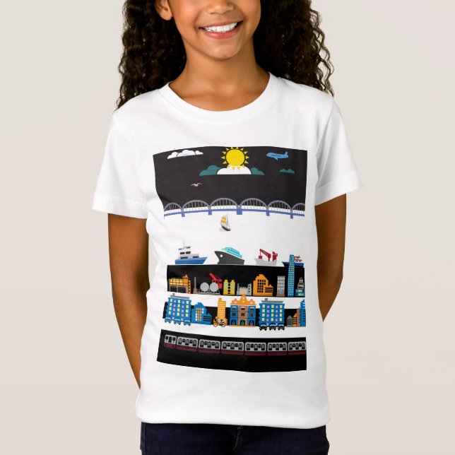 Camiseta Paisaje urbano (Anverso)