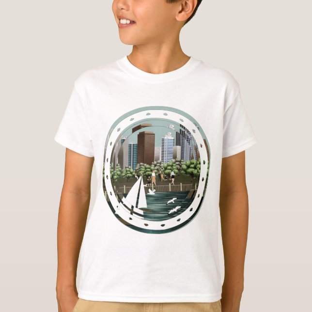 Camiseta Paisaje urbano (Anverso)