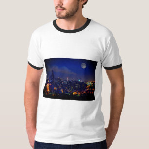 Camiseta "Paisaje urbano a la luz de la luna"