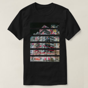 Camiseta Paisaje urbano de Japón Cyberpunk 