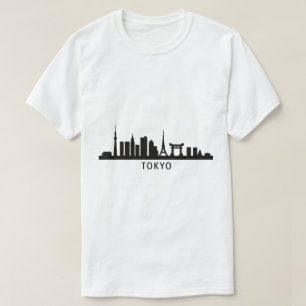 Camiseta Paisaje urbano de Japón Viaje   Silueta del horizo