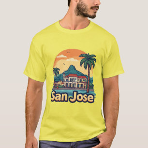 Camiseta Paisaje urbano de San José con el Capitolio emblem