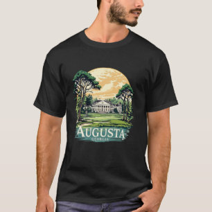 Camiseta Paisaje urbano del cielo de la puesta de sol de Au