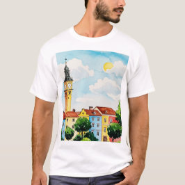 Camiseta Paisaje urbano europeo