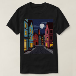Camiseta Paisaje urbano por la noche