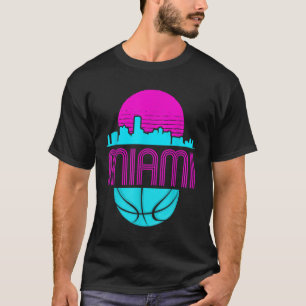 Camiseta Paisaje urbano retro de Miami Florida Vintage Balo