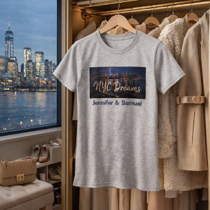 Camiseta Paisaje urbano soñador sueños de NYC