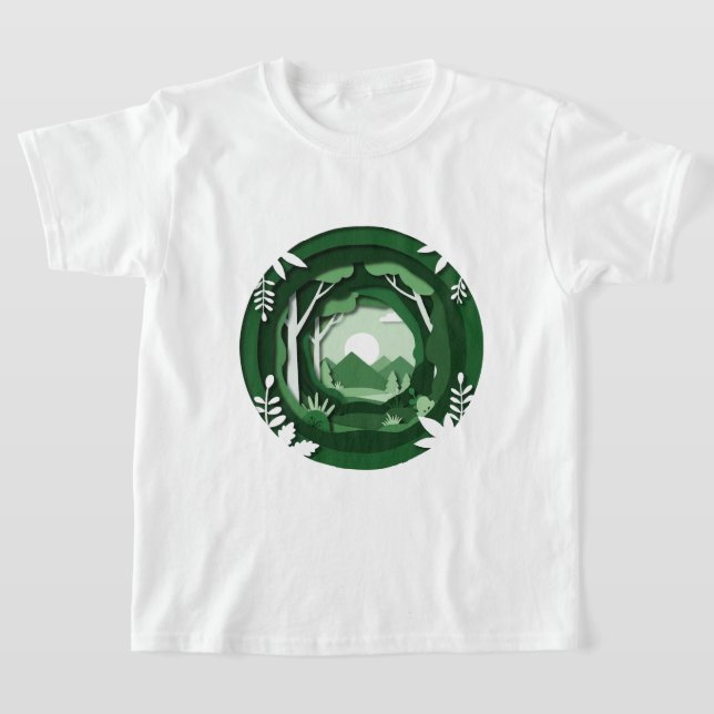 Camiseta Paisaje verde (Distribución)