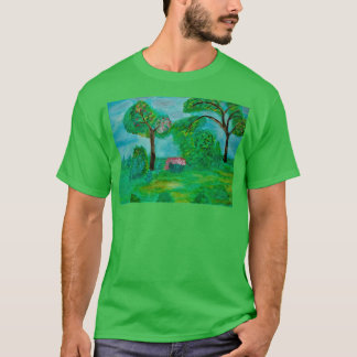 Camiseta Paisaje verde de árboles