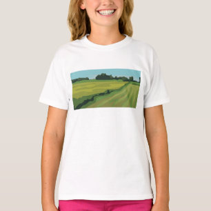 Camiseta Paisaje verde del campo