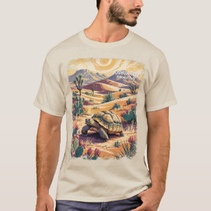 Camiseta Paisaje Vintage de Vida Silvestre de Tortuga del Á