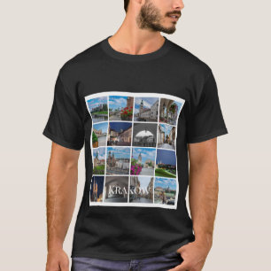 Camiseta Paisajes del casco antiguo de Cracovia, Polonia